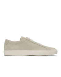 Common Projects Off White Suede Achilles Sneakers
