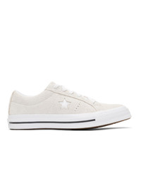 Converse Off White Suede One Star Sneakers