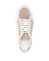 Eleventy Panelled Low Top Sneakers