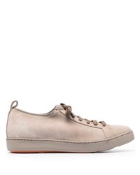 Santoni Smooth Lace Up Sneakers