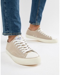 Farah Vintage Percy Suede Trainers In Stone