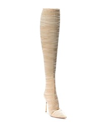 Casadei Pleated Knee Length Boots