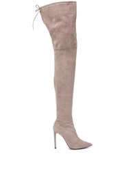 L'Autre Chose Textured Thigh Length Boots