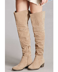 Forever 21 Yoki Genuine Suede Boots