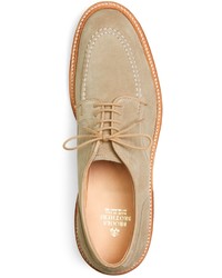 Brooks Brothers Suede Contrast Stitch Oxfords