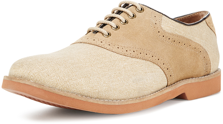 linen oxford shoes