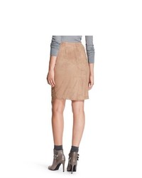 3hearts Suede Skirt Tan