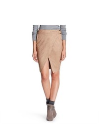 3hearts Suede Skirt Tan