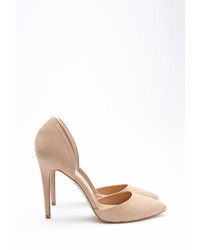 Forever 21 Pointed Faux Suede Pumps