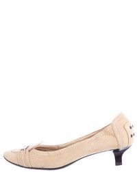 Tod's Suede Loafer Pumps