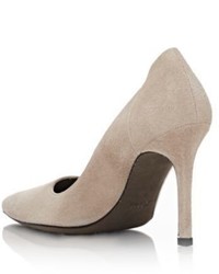 Ann Demeulemeester Suede Pointed Toe Pumps Nude