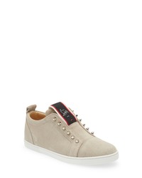 Christian Louboutin Fav Fique A Vontade Low Top Sneaker In Sasso At Nordstrom