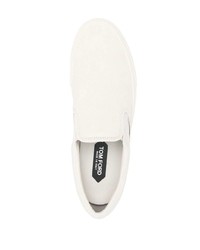 Tom Ford Suede Slip On Sneakers