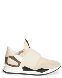 Givenchy Active Suede Patent Leather Sneakers