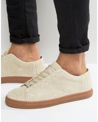 Selected Homme David Perforated Suede Sneakers