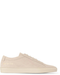 Common Projects Original Achilles Suede Sneakers Mushroom