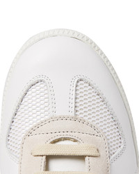 Maison Margiela Replica Leather Suede And Mesh Sneakers