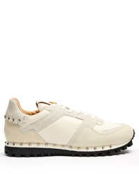 Valentino Rockrunner Suede Panelled Trainers