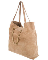 Lanvin Quilted Suede Carry Me Tote