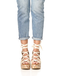 See by Chloe Lilly Wedge Lace Up Sandals