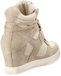 Ash Suede Wedge Sneaker Cool Clay, $149 