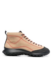 Camper Ankle Lace Up Panelled Boots