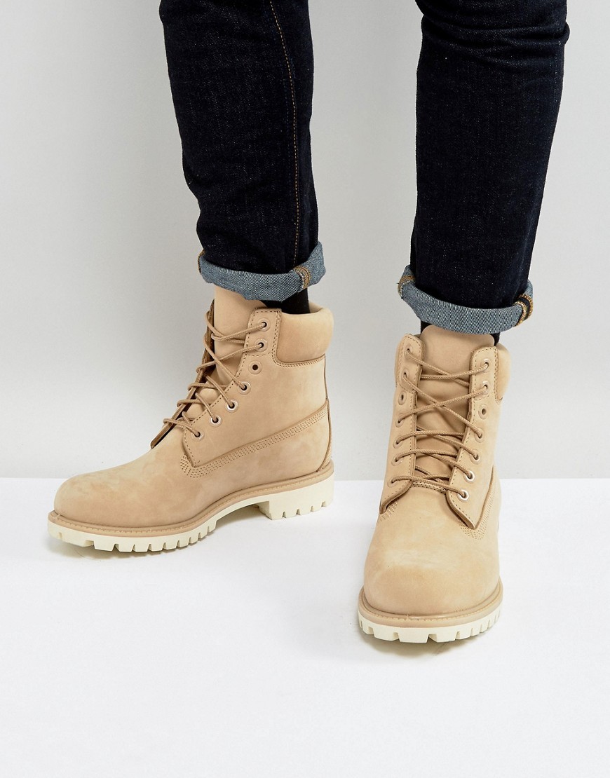 Amplify Concise inherit Timberland Classic 6 Inch Premium Boots In Beige, $198 | Asos | Lookastic