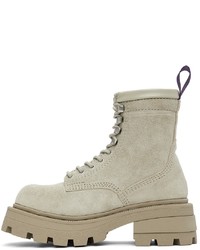 Eytys Grey Michigan Lace Up Boots