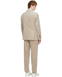 Brunello Cucinelli Beige Corduroy Cashmere Suit