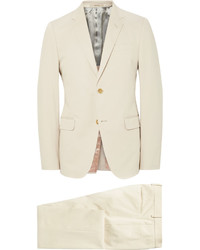 Gucci Ecru Monaco Slim Fit Stretch Cotton Suit