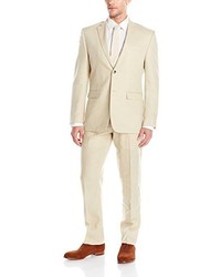 Perry Ellis Two Button Suit With Flat Front Pant