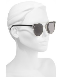 55mm Enameled Sunglasses Nude Gold