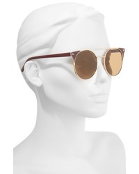 55mm Enameled Sunglasses Nude Gold