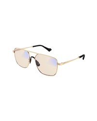 Gucci 57mm Photochromic Aviator Sunglasses In Gold At Nordstrom