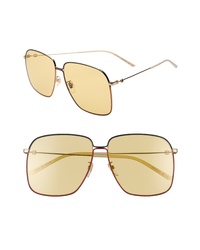 Gucci 61mm Square Sunglasses