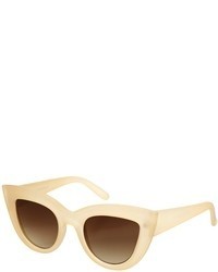 Asos Flat Top Cat Eye Sunglasses Nude