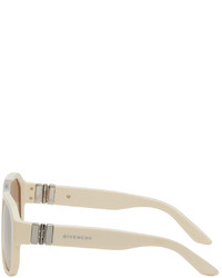 Givenchy Off White Gv Hinge Aviator Sunglasses
