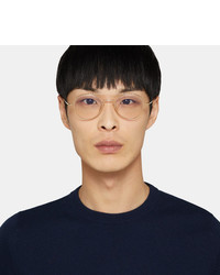 Thom Browne Round Frame Gold And Silver Tone Sunglasses