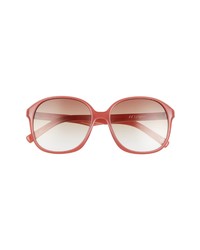 Le Specs Stupid Cupid 56mm Round Sunglasses In Rose Rougetan Grad At Nordstrom