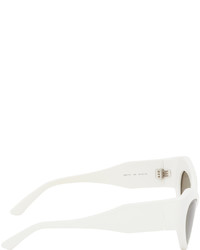 Balenciaga White Cat Eye Sunglasses