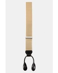 Trafalgar Solid Suspenders Khaki One Size