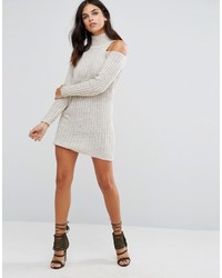 Love Cold Shoulder Sweater Dress