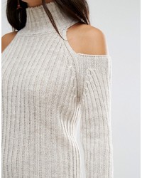 Love Cold Shoulder Sweater Dress