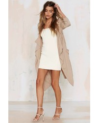 Glamorous Get The Scoop Ribbed Sweater Dress Ivory