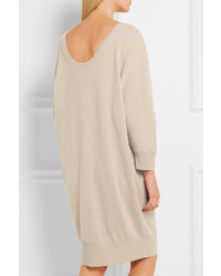 Max Mara Nupar Oversized Cashmere Sweater Dress Beige