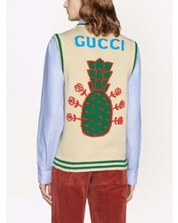 Gucci Intarsia Pineapple Knitted Vest