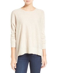 Eileen Fisher Ballet Neck Boxy Highlow Pullover