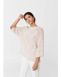 Mango Bicolor Cotton Sweater