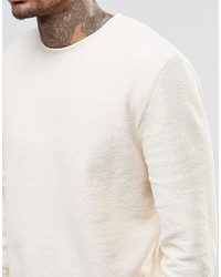Asos Brand Reverse Loopback Sweatshirt