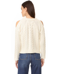 Anine Bing Cut Out Shoulder Sweater